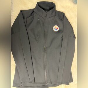 Women's Pittsburgh Steelers Antigua Black Full zip up